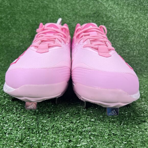 Adidas Icon Bounce 6 Baseball Cleats Men's 13.5 Mother’s Day Pink GZ0443 Metal - Picture 6 of 17